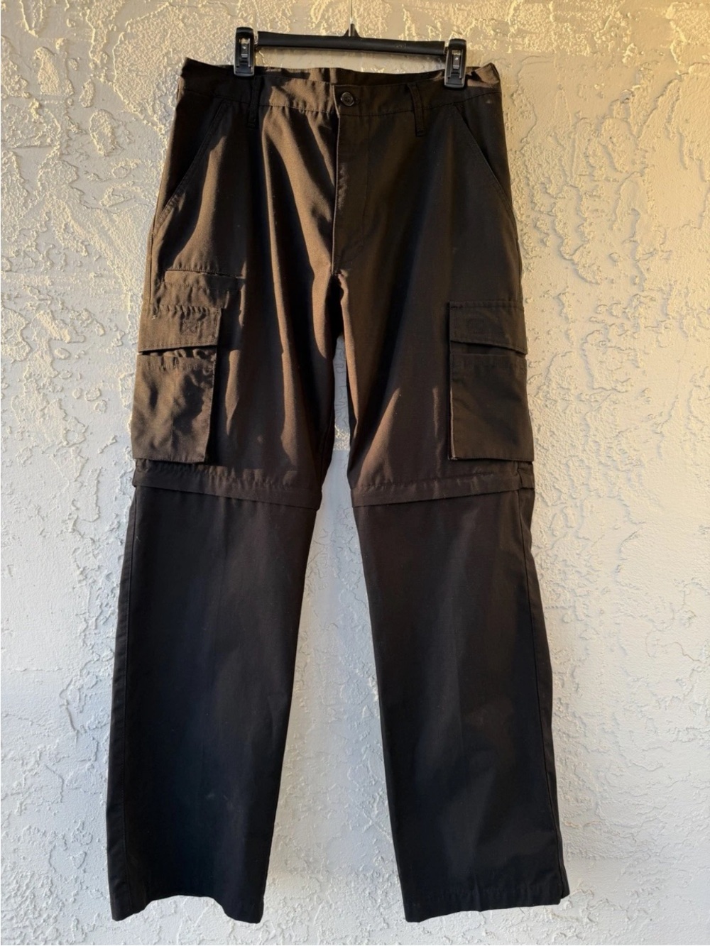 Bienzoe Convertible Cargo Hiking Pants Men’s 34x34 Black Outdoor ✨⛰️🥾